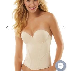 Felina strapless bustier 32D nude- never worn!